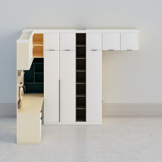 Stylish Urban Storage Cabinet 3D model