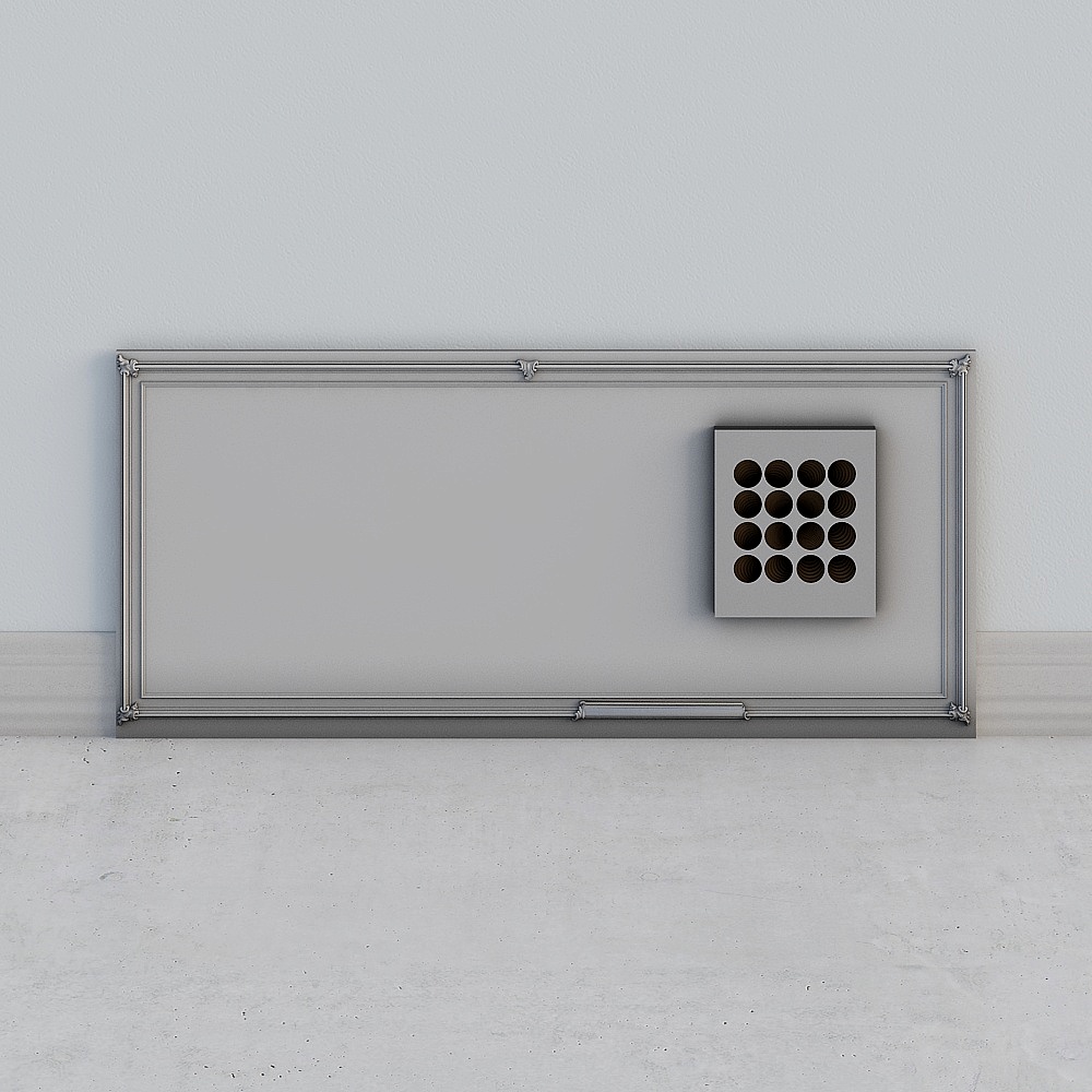 Stylish Vent 3D model with Industrial Aesthetics