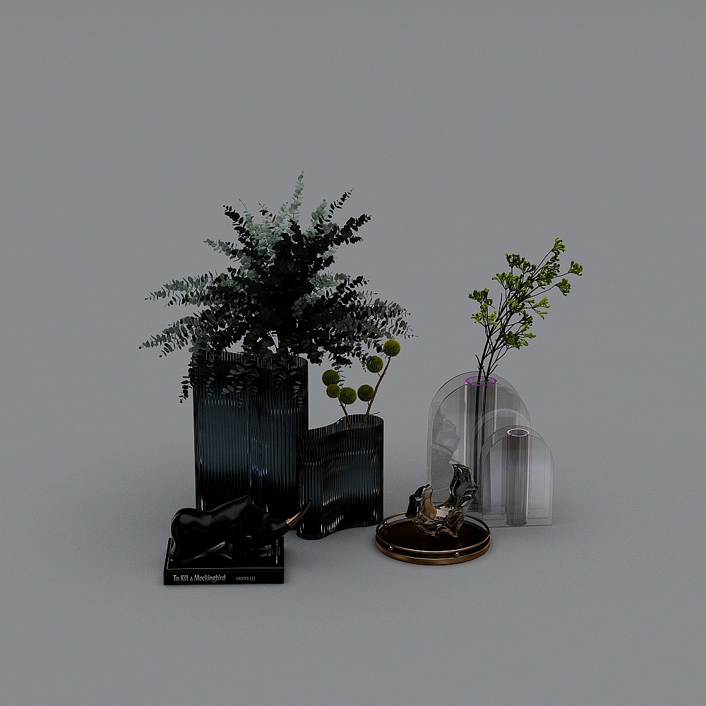 Vase-YB plants and flower