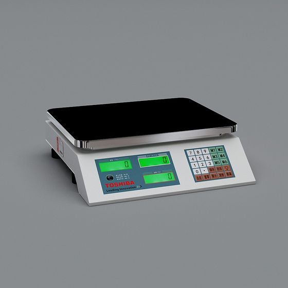 Realistic Toshiba Electronic Scale 3D model