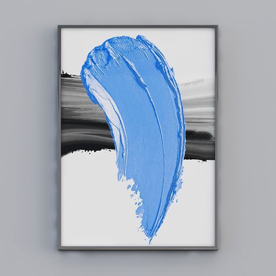 Abstract Frame 3D model for Modern Art