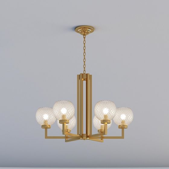 Elegant Chandelier 3D Model for Modern Interiors