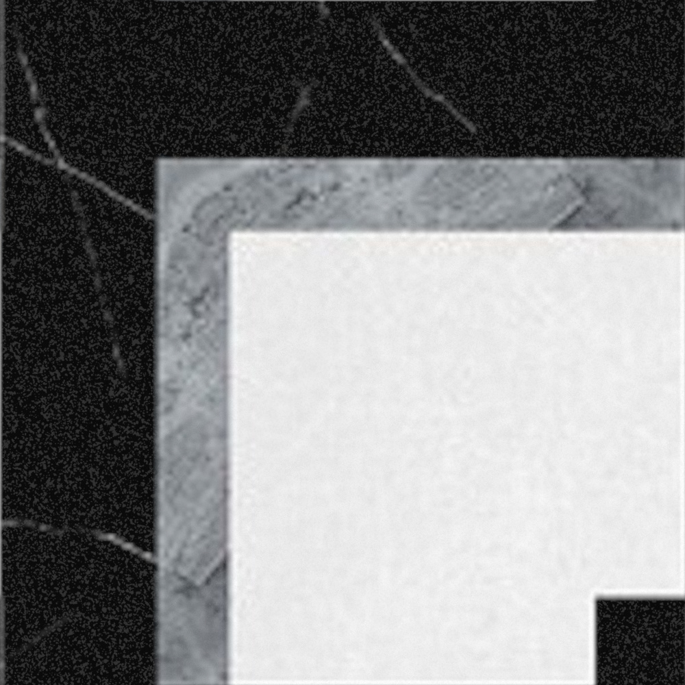 Ceramic Floor Tile 3D Model in Gray and White