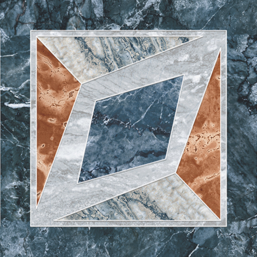 Earth Color and Gray Floor Tile 3D Model for Modern Interiors