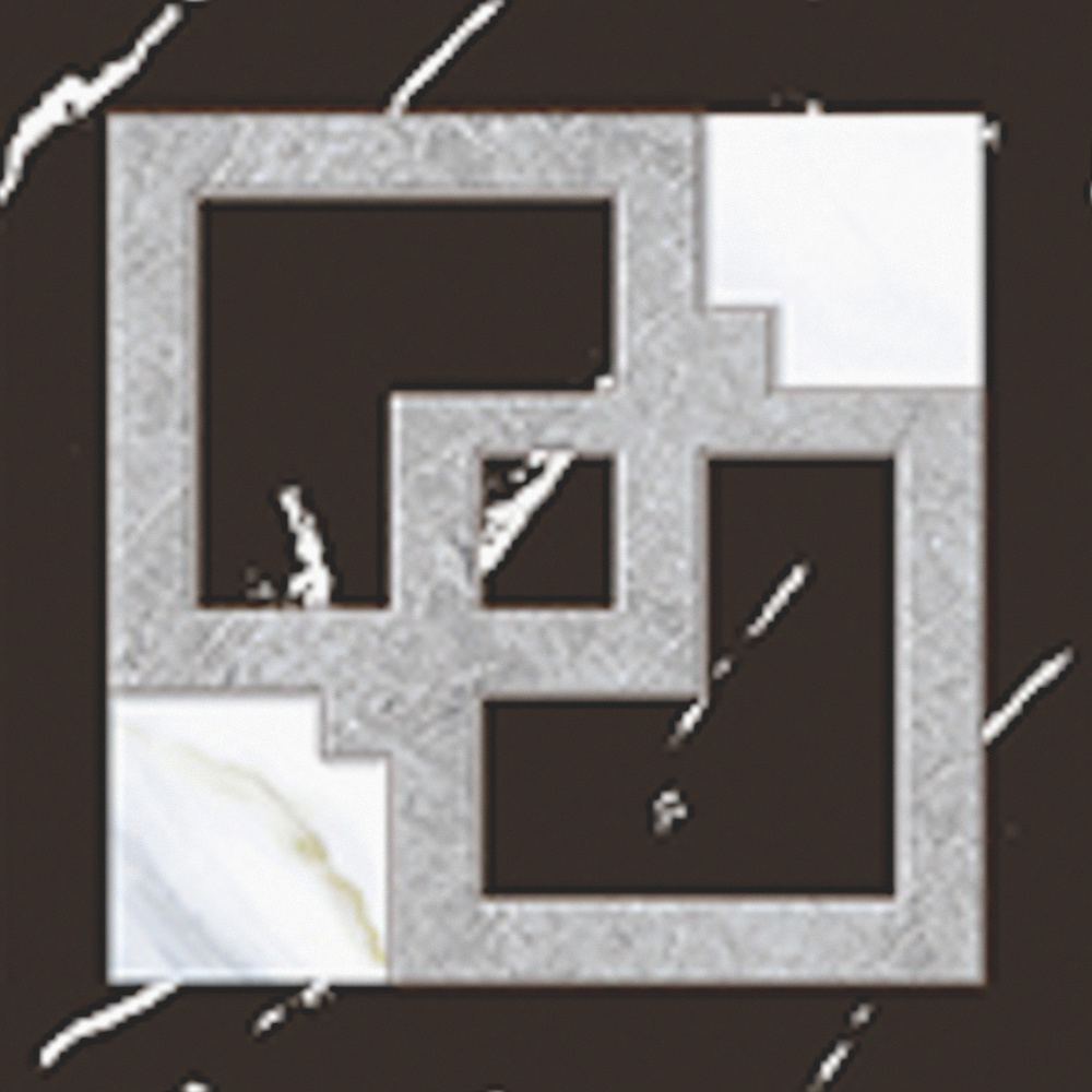 Black Gray Ceramic Tile Skirting Line 3D Model