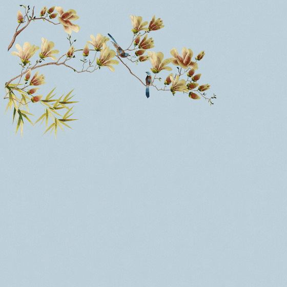 Blue High-Precision Single Embroidery Modern Luxury 3D Model