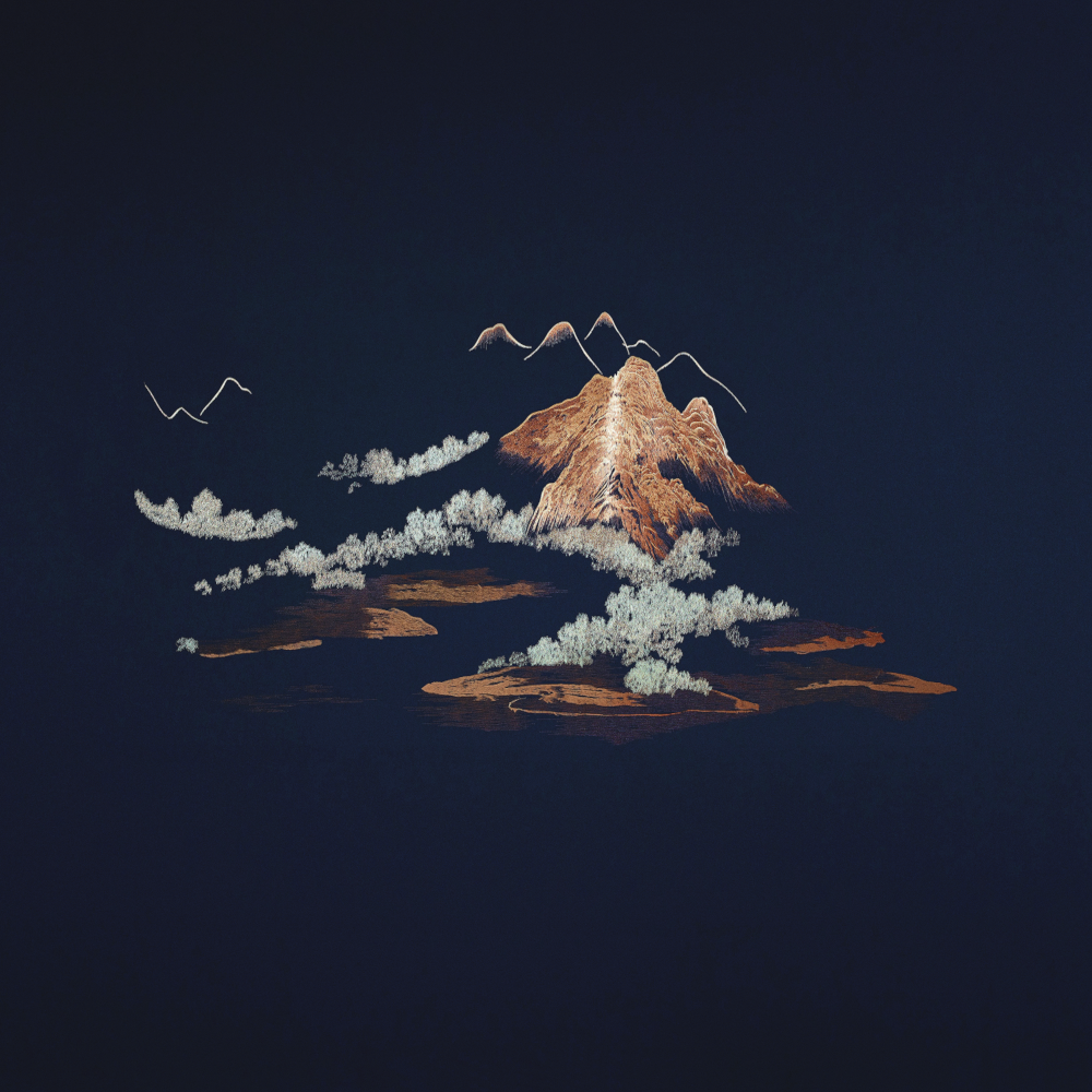 25631B 고정밀 단색 자수 현대 조명 명품 중국 스타일