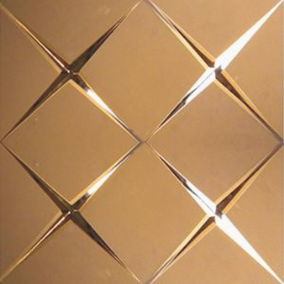 Gray and Brown Patterned Mirror Glass 3D Model