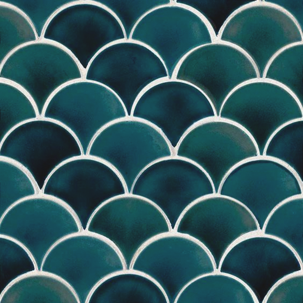 Mosaic Brick Fish Scale Tile