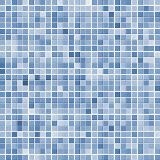 Blue Mosaic Wall Tile 3D Model for Stylish Decor
