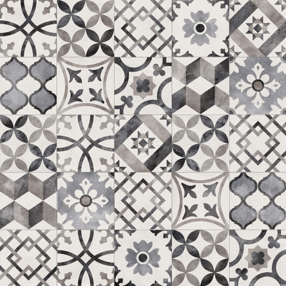 Gray T-Jing Yun Mosaic Wall Tile 3D Model