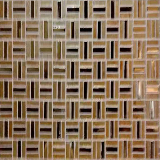 Cozy Earth Color Mosaic Wall Tiles 3D Model