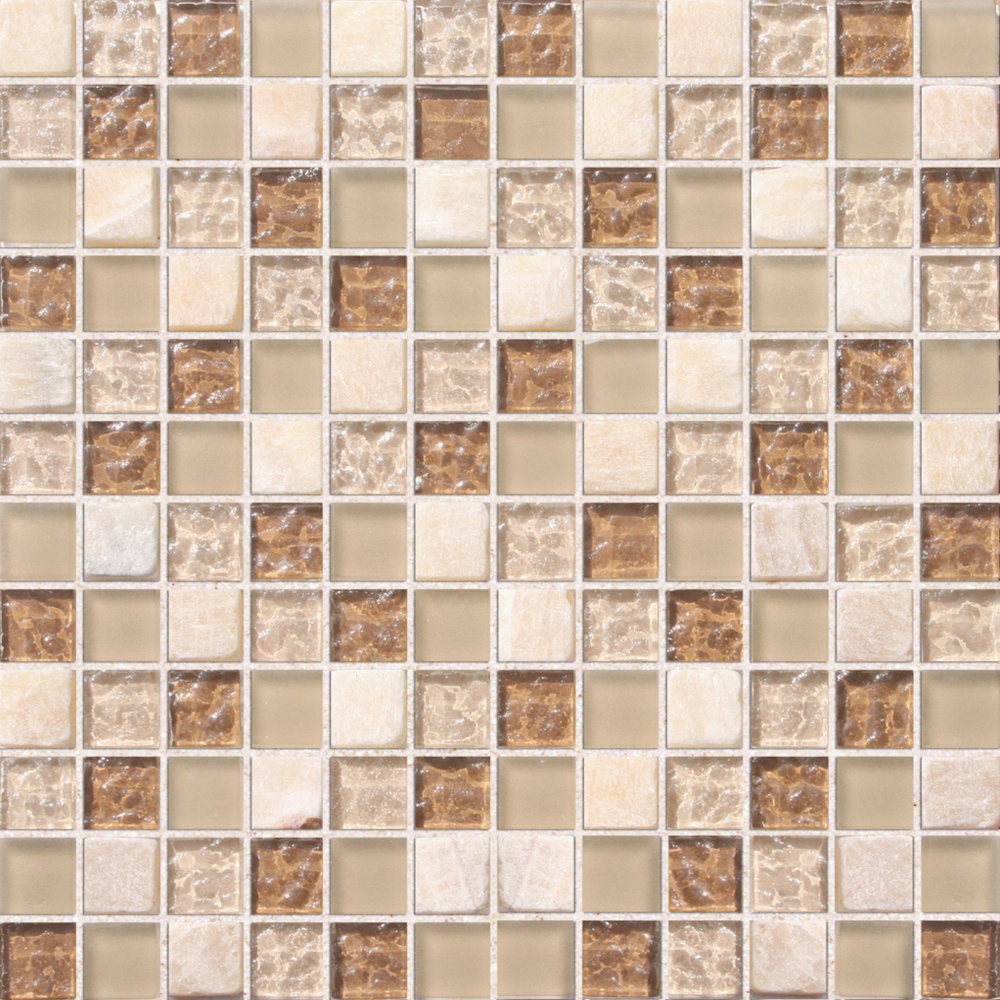 Modern glass mosaic map