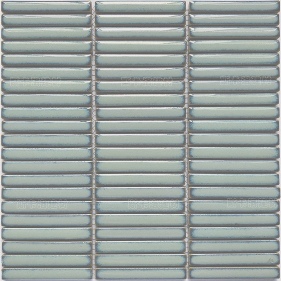 Mosaic Frosted Glass Wall Tile 3D Model in Gray