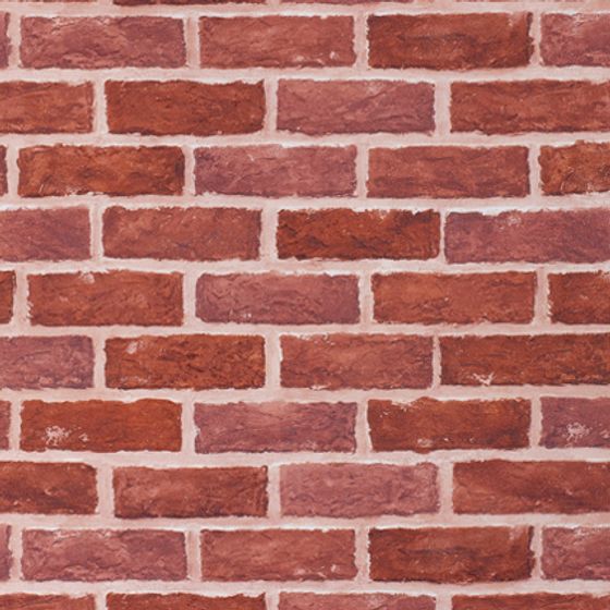 Vintage Red Brick Wall 3D model