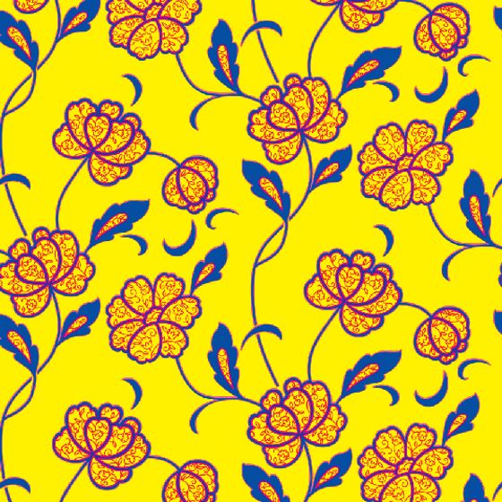 Minimalist Yellow Floral Wallpaper for Elegant Interiors