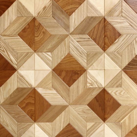 Exploring the Beauty of Geometry: Wooden Parquet Floor Tiles 3D model