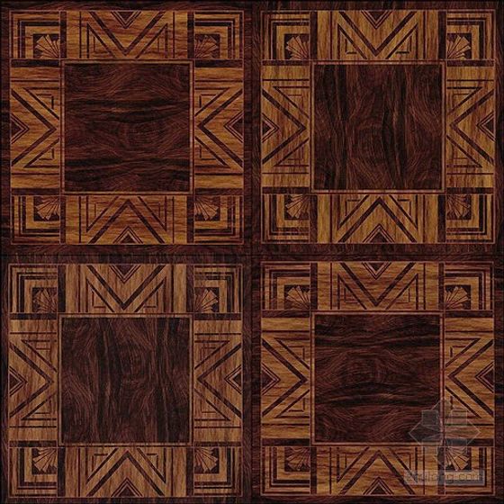 Timeless Tiles Retro Geometric Floor 3D model