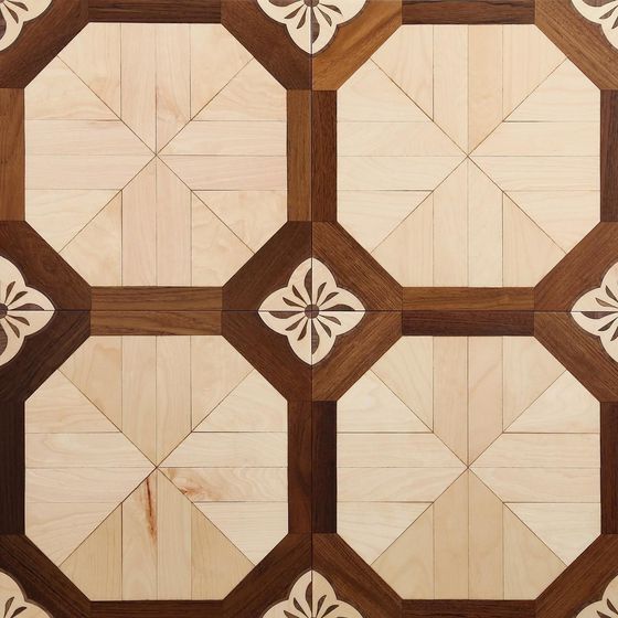 Geometric Elegance Floor Tiles 3D model