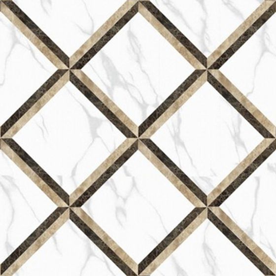 Elegant Marble Lattice Floor Tiles 3D model