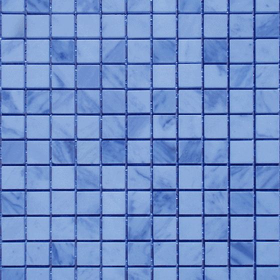 Elegant Mosaic Tile 3D Model in Blue Shades