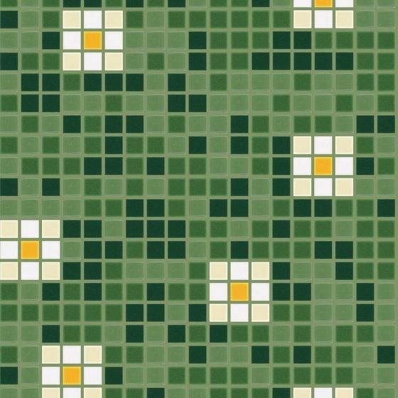 Low-Poly Detailed 3D Mosaic Tile Model