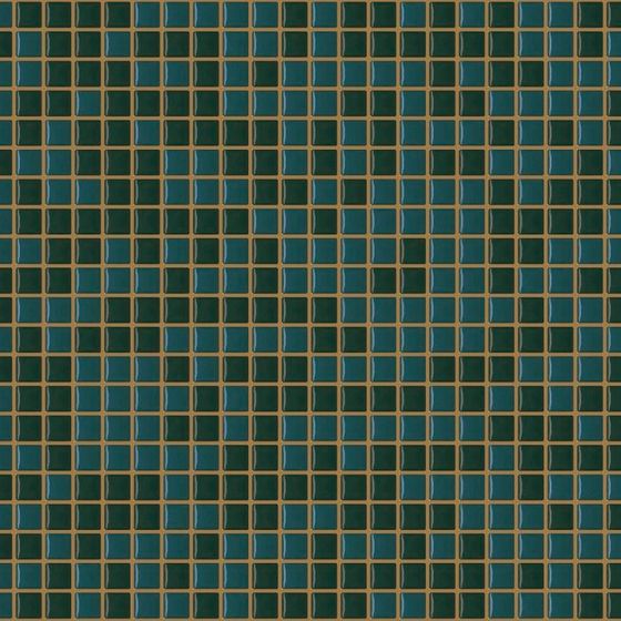 Teal Mosaic Tiles 3D model