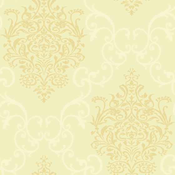 Sophisticated Gold and Yellow Wallpaper 3D Model