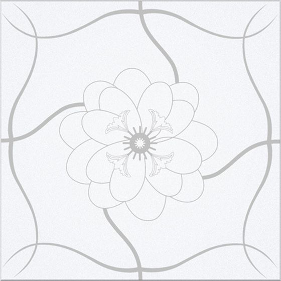 Floral Harmony Floor Tiles 3D model