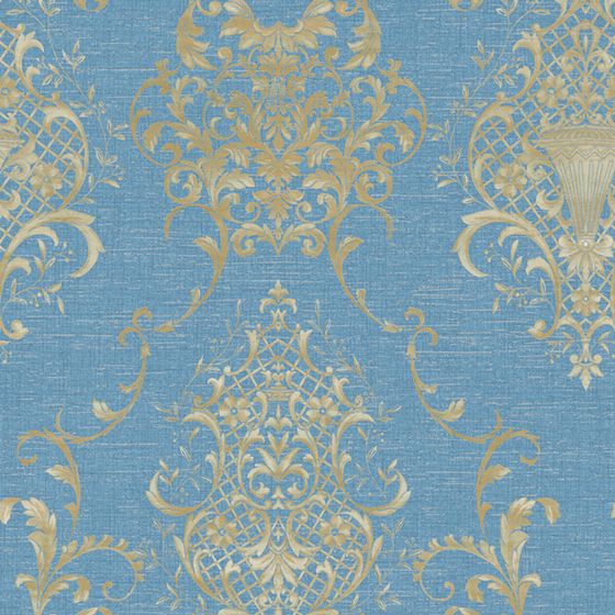 Royal Scrollwork Wallpaper 3D model for Elegant Spaces