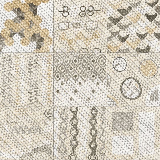 Vintage Geometric Tile 3D Model for Artistic Spaces