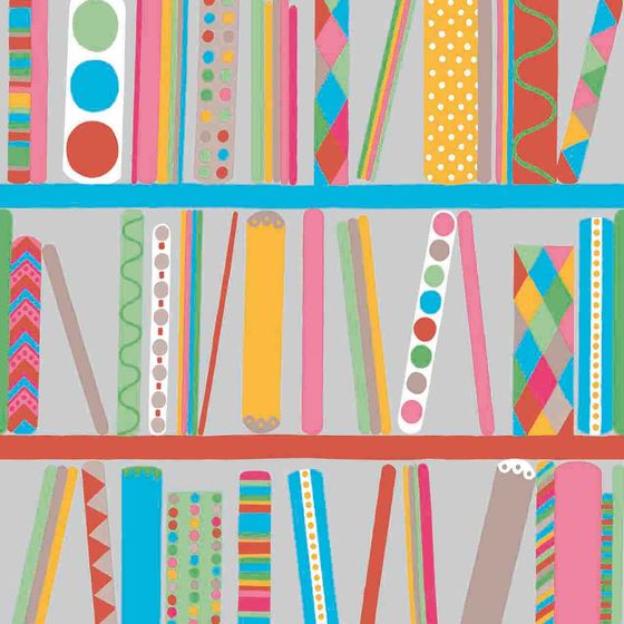 Vibrant Creative Bookshelf 3D Model