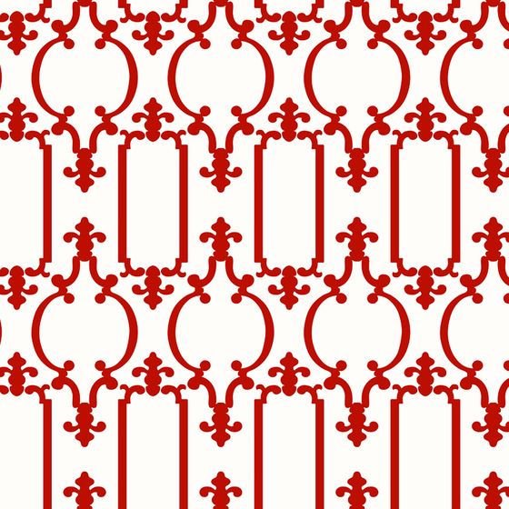 Stylish Red Ornament Pattern 3D Model