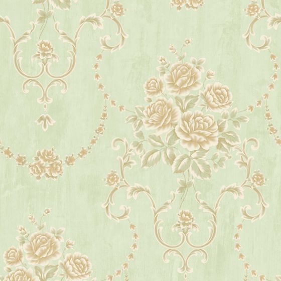 Elegant Floral Wallpaper 3D Model