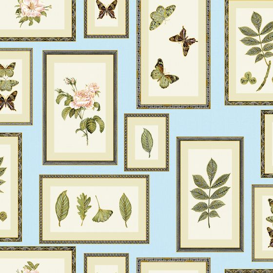 Vintage Botanical Specimen Wall 3D Model for Creative Spaces