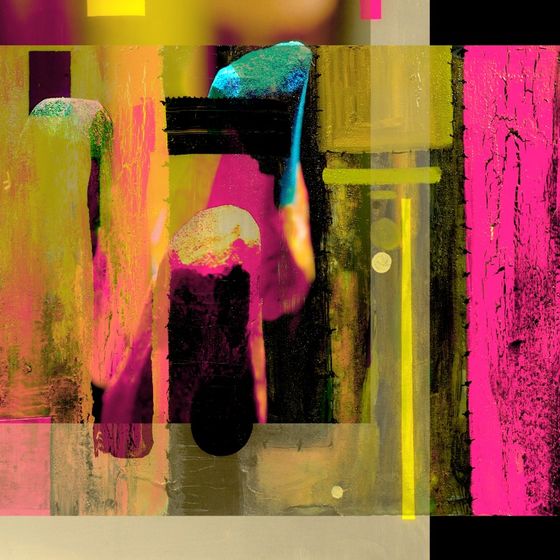 Vibrant Abstract Art Doorway 3D Model