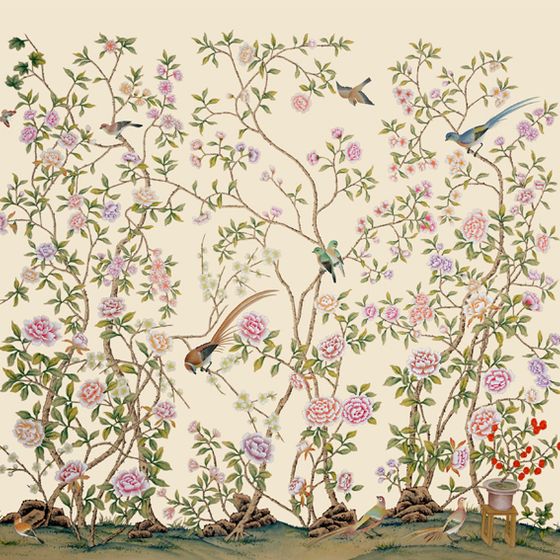 Chinoiserie Garden Scene 3D model