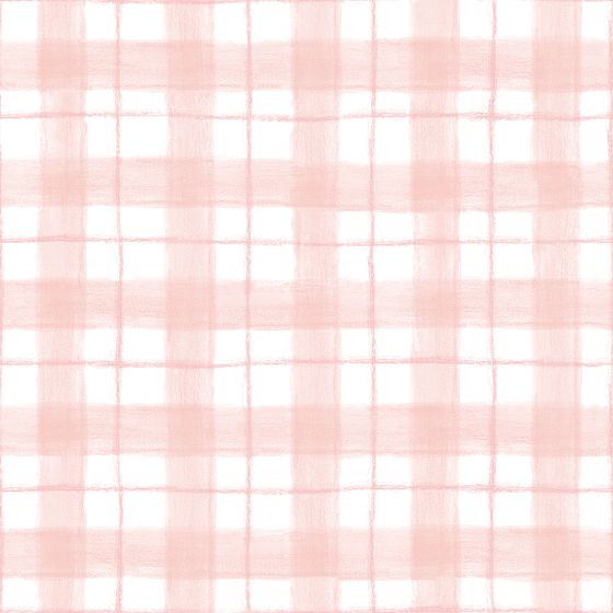 Pink Gingham Curtain 3D model