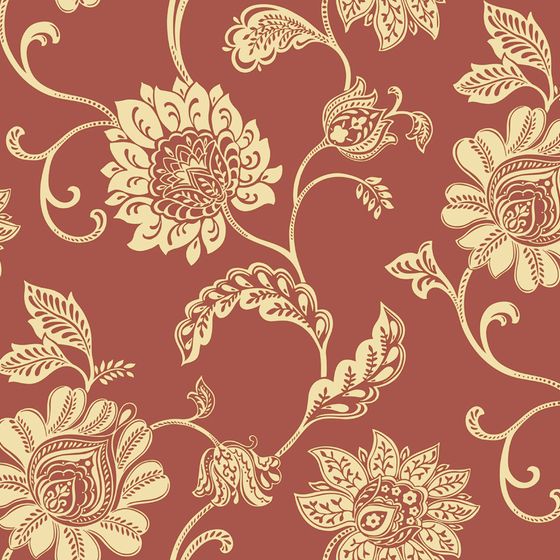 Red and Beige Modern Wallpaper - Kexiang