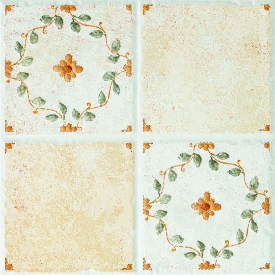 Vintage Floral Tile 3D Model