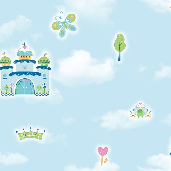 Candy-Themed Floating Castle 3D model