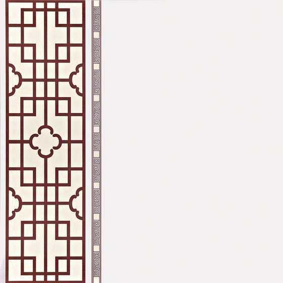 Beautiful Chinese Folding Screen 3D model