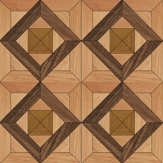 Wood Mosaic Flooring 3D Model