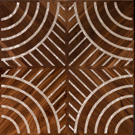 Geometric Wood Panel 3D Model