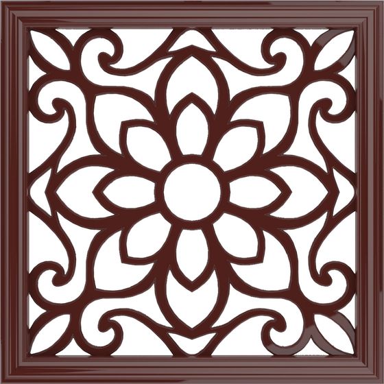 Elegant Low-Poly Floral Design 3D model