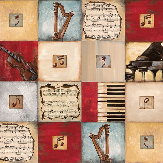 Artistic Low-Poly Music 3D model