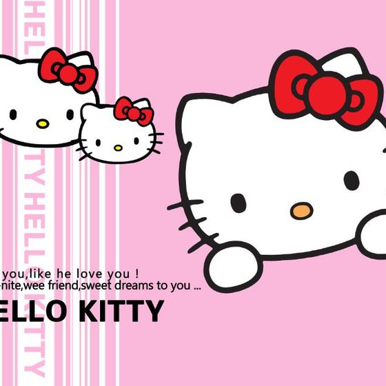 HELLO KITTY Low-Polygon 3D Model