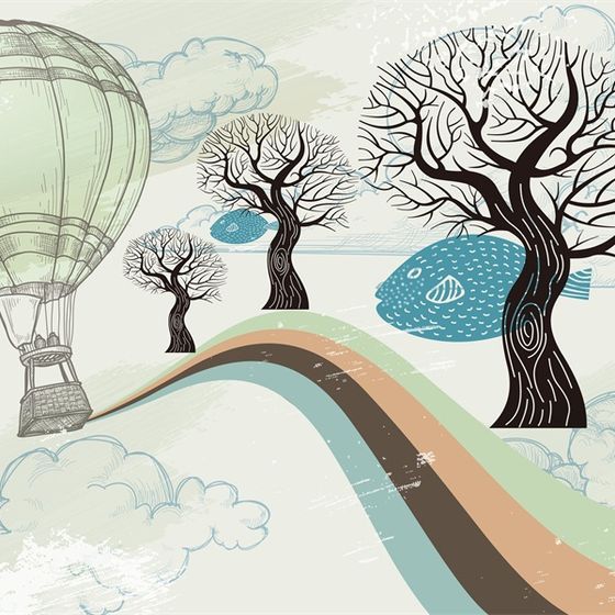 Whimsical Skyline 3D model for Creative Projects