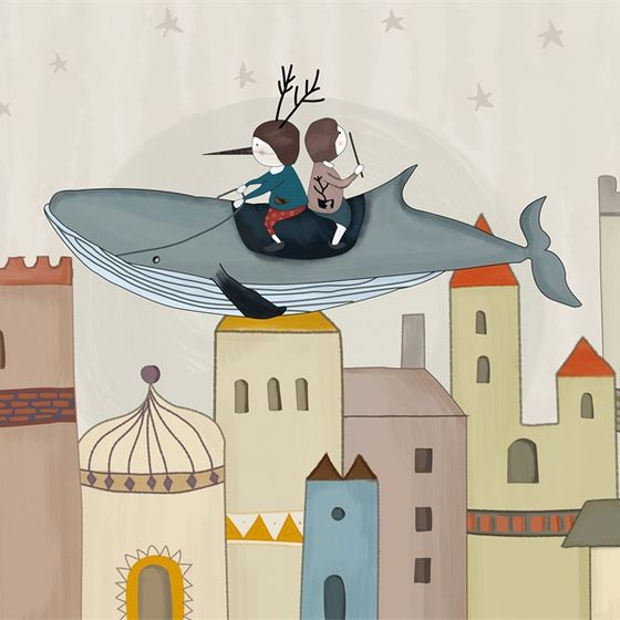 Whale Ship 3D model in Dreamy Skies