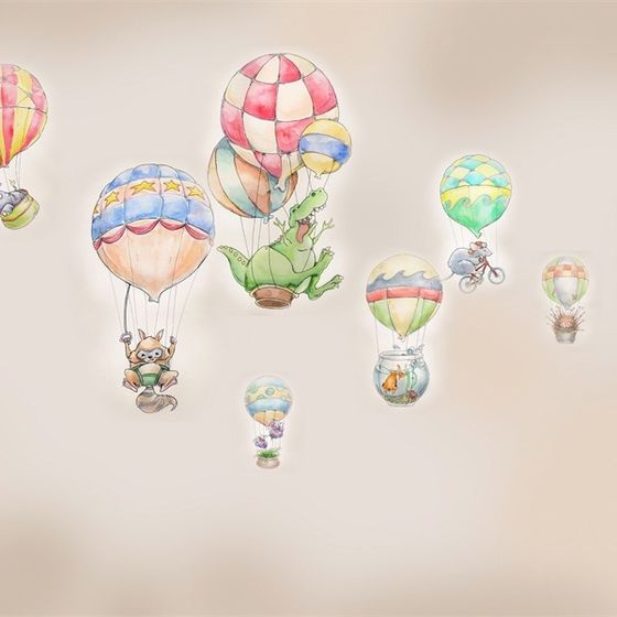 Whimsical Hot Air Balloon 3D model